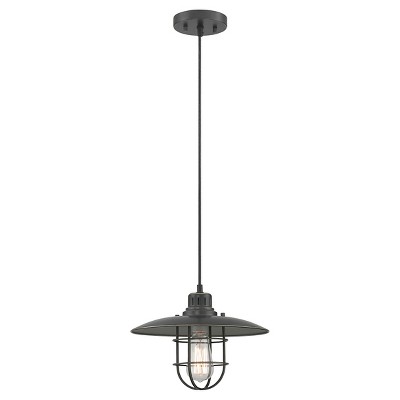 Lanterna II 1 Light Pendant - Dark Bronze Finish