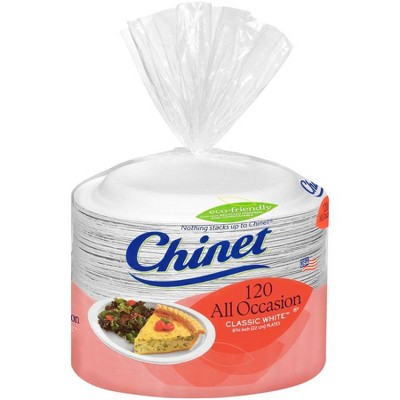Chinet Lunch Plates Classic White - 120ct