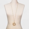 Multi Ring Pendant Statement Necklace - A New Day™ Gold - image 2 of 3