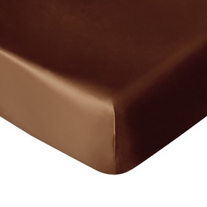 Silk Satin Fitted Crib Sheet, Super Soft Toddler Fitted Sheets for Standard Crib and Toddler Mattresses, 28x52 Inches - NTBAY - 1 of 4