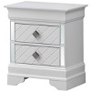 NicBex Nightstand with 2 Drawers Modern Bedside Table with Geometric Handles End Table for Bedroom, Living Room - 3 of 4