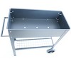 DOMETOUR Mobile Metal Raised Garden Bed Cart with Wheels, Tall Planter Box for Outdoor/Indoor Vegetables Herb Grow (Dark Gray) - 3 of 4