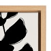 Kate and Laurel Sylvie BB Branch Framed Canvas by Border Bloom, 23x33, Natural - 3 of 4