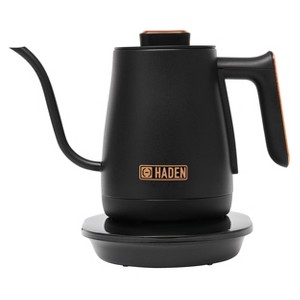 Haden Gooseneck 0.6L Pour Over Cordless Digital Stainless Steel Electric Kettle Black/Copper: 1200W, 1 Year Warranty - 1 of 4