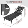 Tangkula Patio Sunbathing Lounge Chair w/ Face Hole & Detachable Head Pillows Poolside - 4 of 4