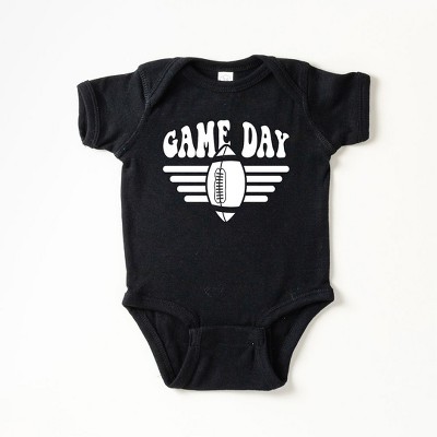The Juniper Shop Football Game Day Stripes Baby Bodysuit
