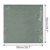 Elerevyo Women's Solid Satin Scarves Small Square Neck Scarf Neckerchief 19.7"x19.7" - 3 of 4