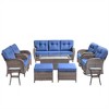 10 Pieces Gymojoy Sofa Chairs Ottoman with Swivel Chairs - 3 of 4