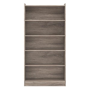 Resenkos Bookshelf, Bookcase Standing Shelf Unts,Wood Bookcase, 72" Tall Bookshelf with 6-Tier Open Storage Shelves,Gray - 1 of 4