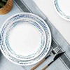 Corelle 16pc Vitrelle Ocean Blues Dinnerware Set: Polka Dot Plates & Bowls, Service for 4, Dishwasher-Safe - 2 of 4