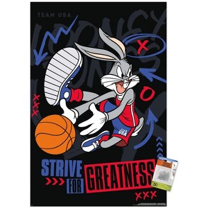 Trends International Looney Tunes x Team USA - Strive For Greatness Unframed Wall Poster Prints - 1 of 4