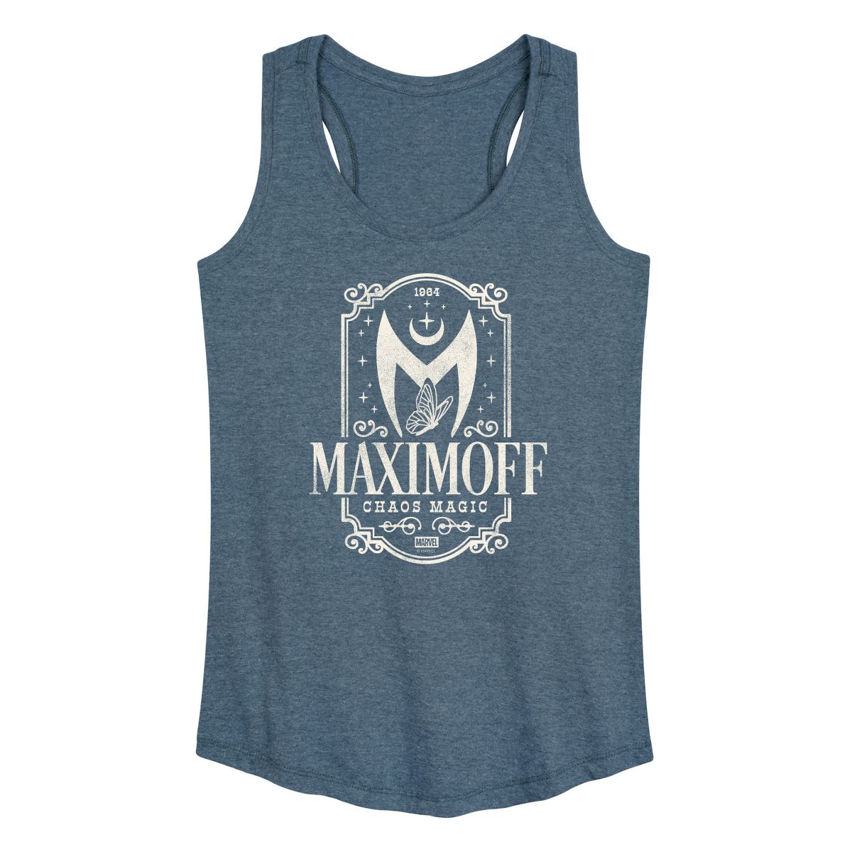Women's - Marvel - Maximoff Chaos Magic Tonal Washed Graphic Racerback Tank