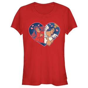 Juniors Womens The Emperor's New Groove Angel and Devil Kronk T-Shirt - 1 of 4