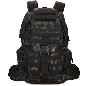 Generic 50L Military Tactical Backpack Hiking Waterproof Backpack Large Military Pack 3 Day Assault Pack Molle Bag Rucksack - 1 of 4