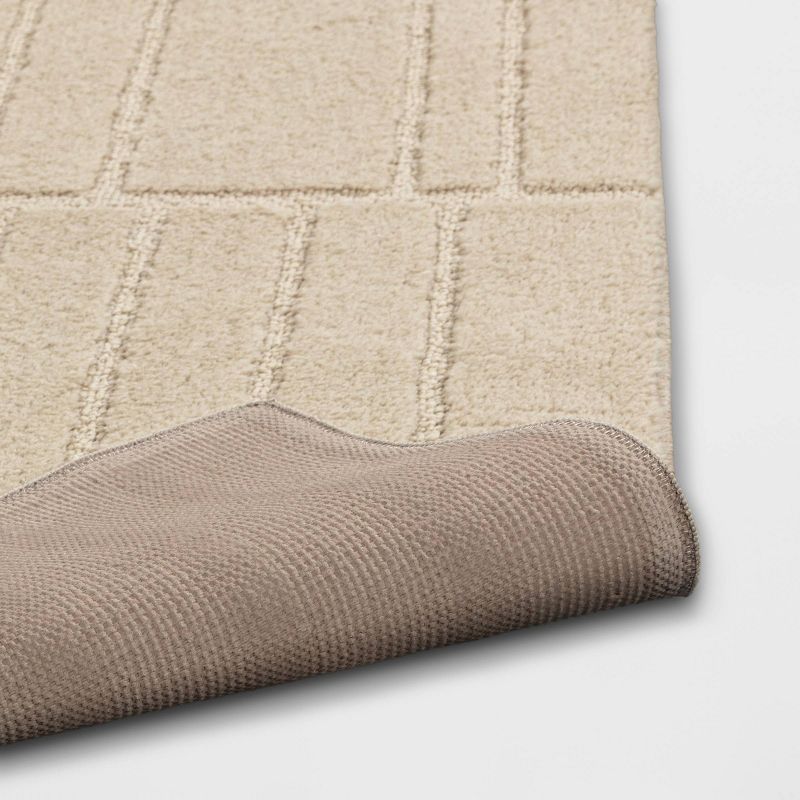 2'6"x3'8" Washable Uneven Blocks Accent Rug - Threshold™, 5 of 8