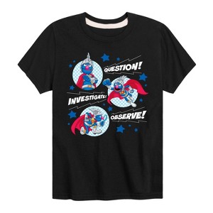 Boys' - Sesame Street - Question Investigate Observe Short Sleeve Graphic T-Shirt - 1 of 4