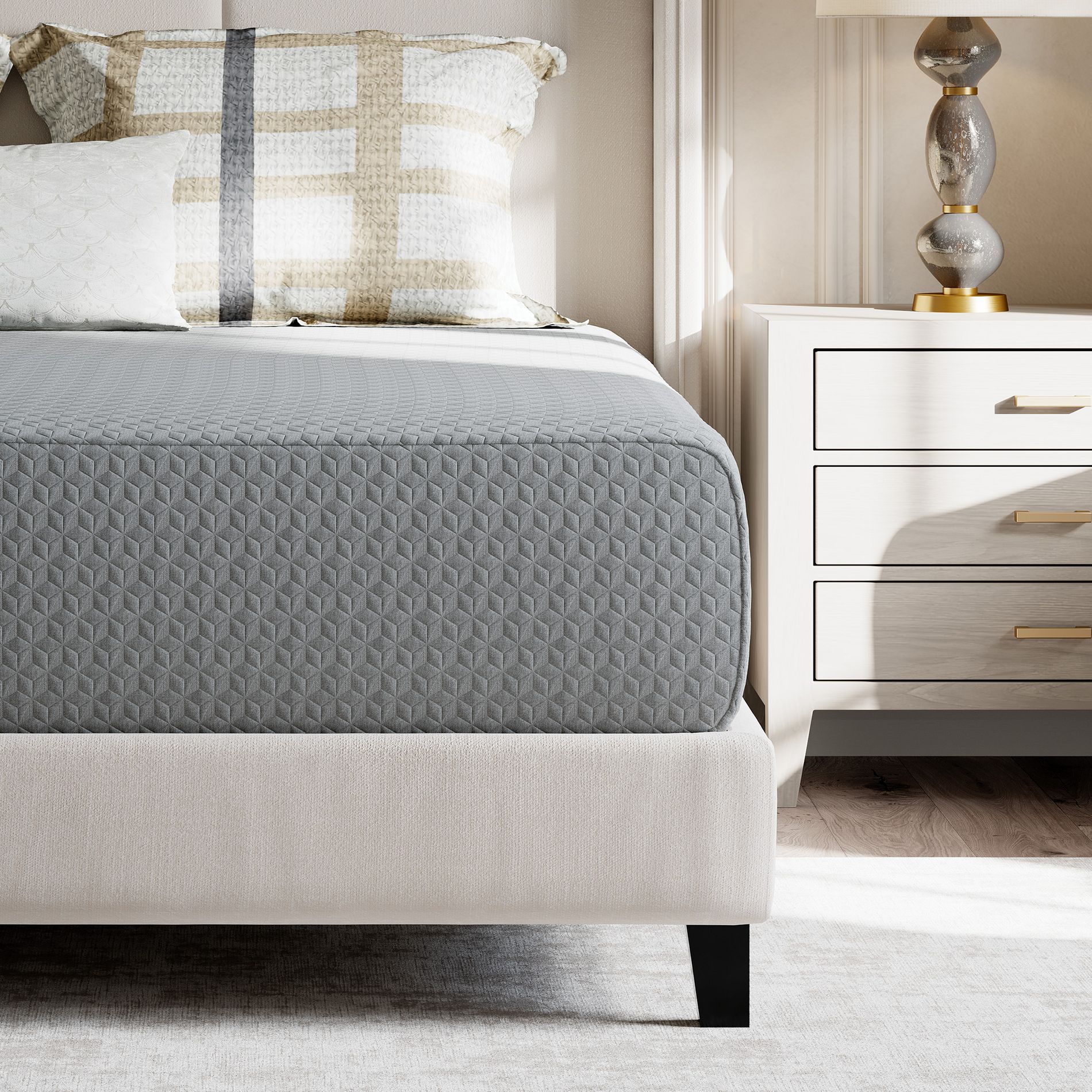 Avenco 5/6/8/10/12/14 inch Medium Cooling Gel Memory Foam Mattress in a Box, Breathable and Pressure Relief
