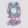 PATPAT Family Matching Christmas Pajamas, Tie Dye Holiday Pjs Sets Long Sleeve Sleepwear Blue Snowman For Family - 3 of 4