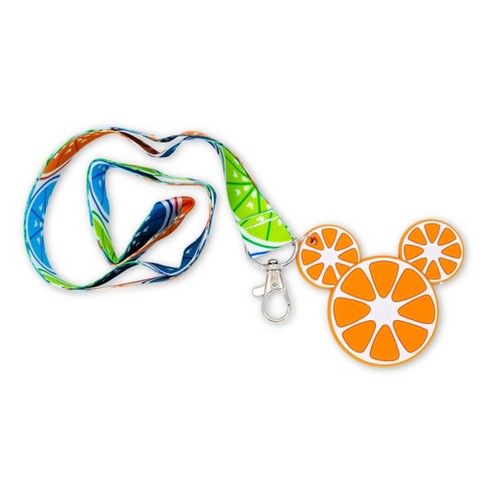 Seven20 Disney Mickey Mouse Fruit Lanyard With Orange Charm - image 1 of 4