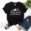 Simply Sage Market Women's Eat Sleep Camp Repeat Short Sleeve Graphic Tee - 3 of 4