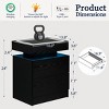 EROMMY 18.9" W Led Nightstand With Charging Station ,two Drawers, Wireless Charging, Usb/type-c Ports & Rgb Lights - 4 of 4
