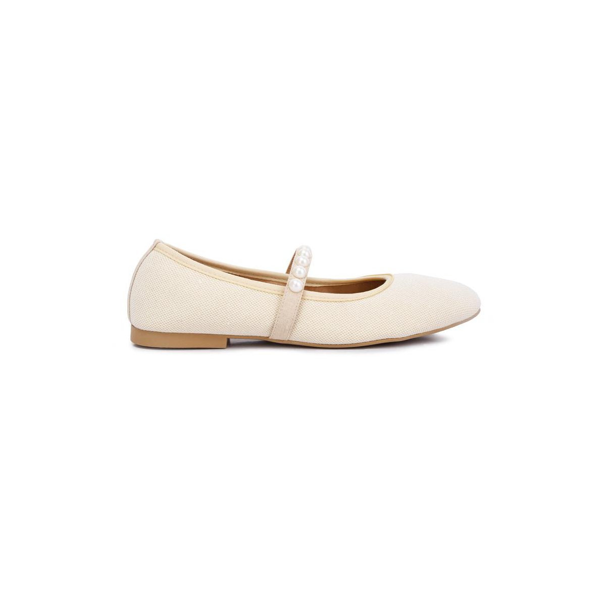 Обувь London Rag Womens Sassie Pearl Embellished Ballerina Flats 8 — фото 2