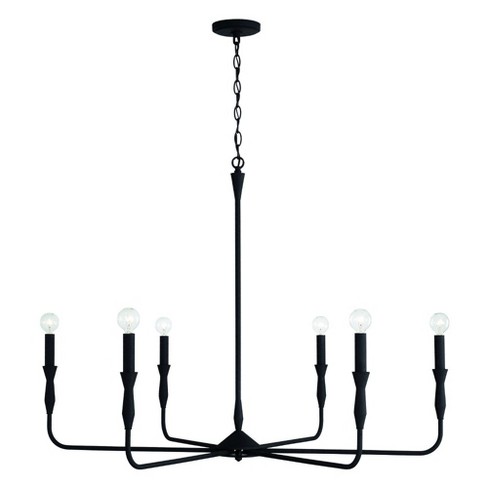 Capital Lighting Paloma 6 - Light Chandelier in  Textured Black - image 1 of 4