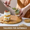 4-Pack 16oz Glass Jars with Bamboo Lids for Oats, Yogurt, Snacks & Spices - 4 of 4