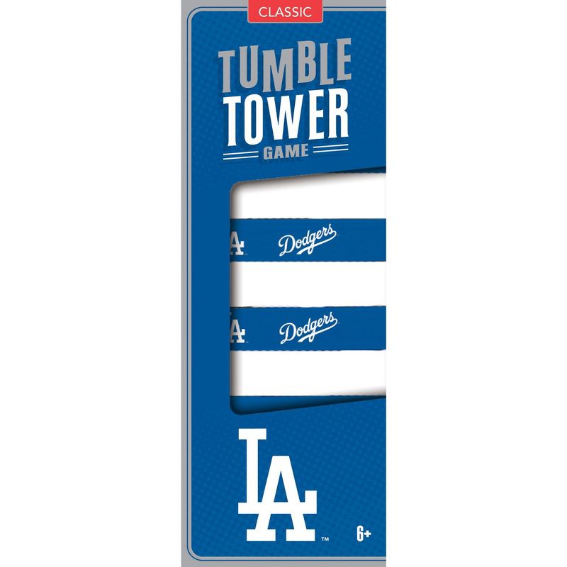 MasterPieces Real Wood Block Tumble Towers - MLB Los Angeles Dodgers, 1 of 6