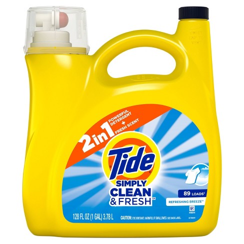 Tide Simply Clean Fresh Refreshing Breeze Scent Liquid Laundry Detergent 128 Fl Oz Target