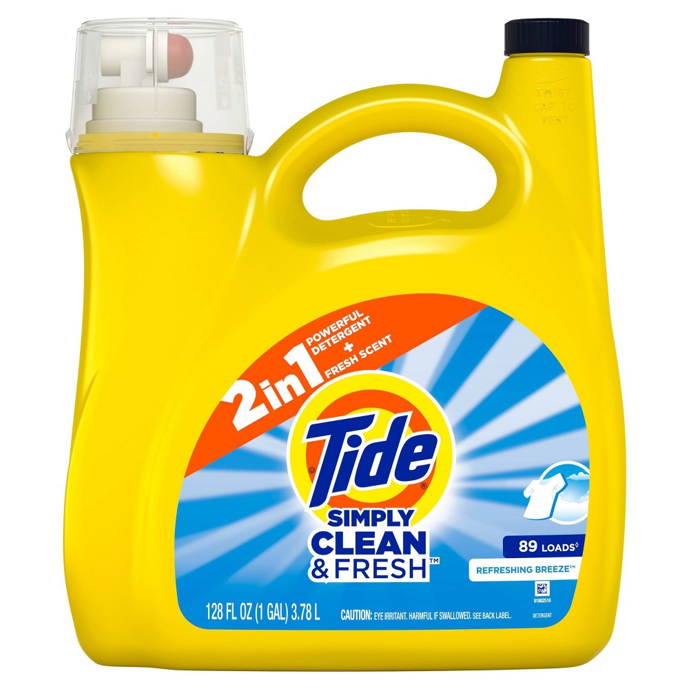 UPC 037000891314 product image for Tide Simply Refreshing Breeze Liquid Laundry Detergent - Clean & Fresh - 128 fl  | upcitemdb.com