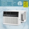 Costway 6300 BTU (10000 BTU Ashrae) Window Air Conditioner with Remote, LED Control Panel, up to 250 Sq.Ft. - 3 of 4