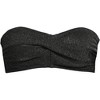 Lands' End Women's Chlorine Resistant Shine Twist Front Bandeau Bikini Swimsuit Top - 2 of 4