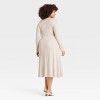 Women's Long Sleeve Midi A-Line Dress - A New Day™ - 2 of 3