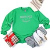 Simply Sage Market Women's Graphic Sweatshirt EmbroideredNorth Pole University -White Ink - 3 of 3