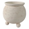 Planter Pot for Home Decor - Indoor and Outdoor - Plant Stand with Ball Feet Design That Elevates House, Patio, and Garden Decor - 9" Ivory - 4 of 4