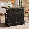 Tribesigns 55-Inch Home Bar Unit, 4-Tier Bar Table Height Pub Table with Footrest, Modern Bar Cabinet for Home Pub, Bistro - 4 of 4