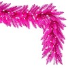 Vickerman 9'x14" Hot Pink Artificial Pre-Lit Garland - 2 of 4