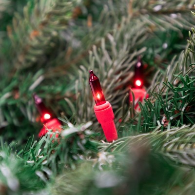 Northlight Mini Christmas Lights - Red -  20' Red Wire - 100ct