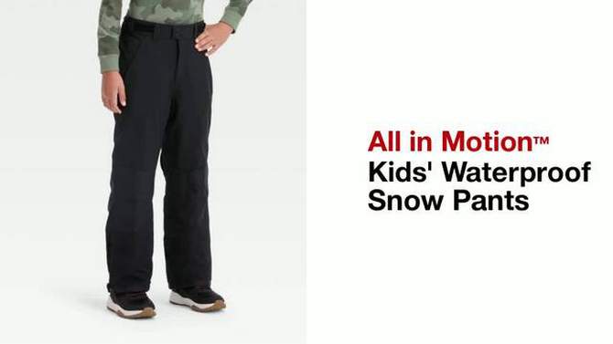  Kids' Waterproof Snow Pants - All In Motion™, 2 of 5, play video