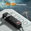 Outdoor Power Strip Weatherproof, 25 FT Extension Cord, Waterproof Surge Protector with 4 Outlets 1250W Shockproof Overload Protection, Flat Plug - 4 of 4
