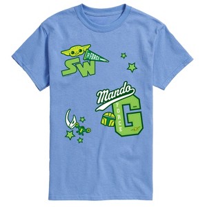 Men's - Star Wars - The Mandalorian Mando Letterman Short Sleeve Graphic T-Shirt - 1 of 4