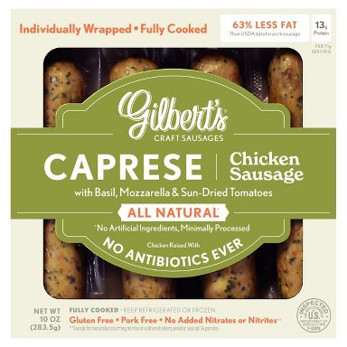 Gilbert's Craft Sausage Caprese Chicken Sausage - 10oz