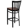 Emma and Oliver 2 Pack School House Back Metal Restaurant Barstool - image 3 of 4