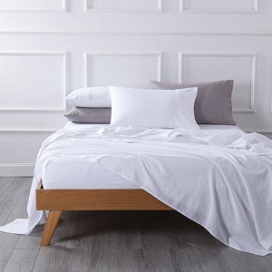 Egyptian Linens Pre-Washed Belgian Flax Linen Cotton Sheet Set - 1 of 4