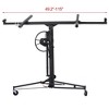 16FT Drywall Lift Sheetrock Lift, 150lb Weight Capacity Drywall Panel Hoist Jack, Drywall Lifting Construction Tools Caster Wheel with Telescopic Arm - 4 of 4