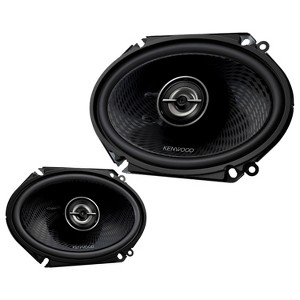 KENWOOD® KFC-C6898RS Custom Fit 6-In. x 8-In. 360-Watt-Max-Power 2-Way Full-Range Car Speakers, Black, 2 Pack - 1 of 4