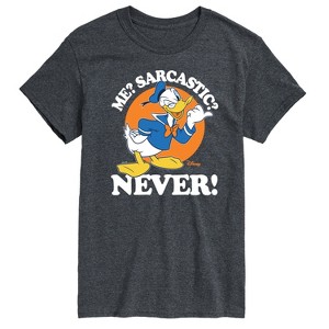 Men's - Disney - Donald Me Sarcastic Never Short Sleeve Graphic T-Shirt - 1 of 4