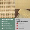 Rattan Shoe Cabinet with 4 Flip Drawers, Storage Cabinet with Adjustable Shelves - 4 of 4