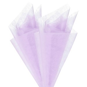 Cotton Translucent Waterproof Gift Wrap Paper 38 Pcs Light Purple - 1 of 4